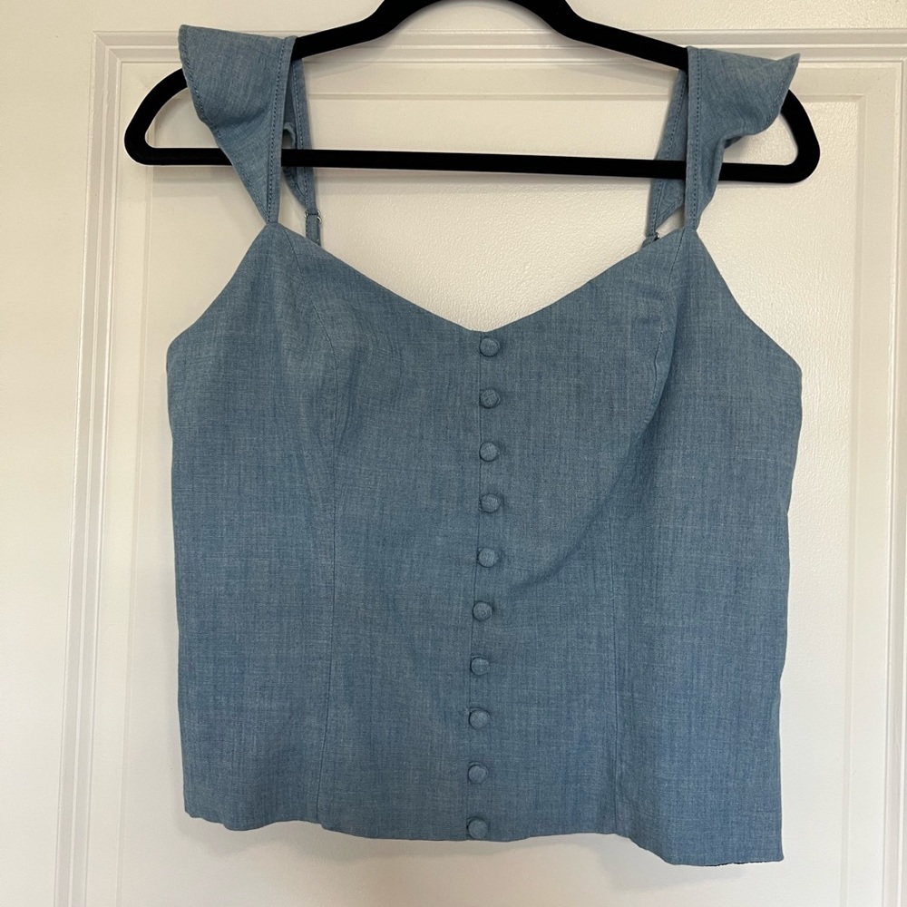 Blue Jean banana republic fitted top